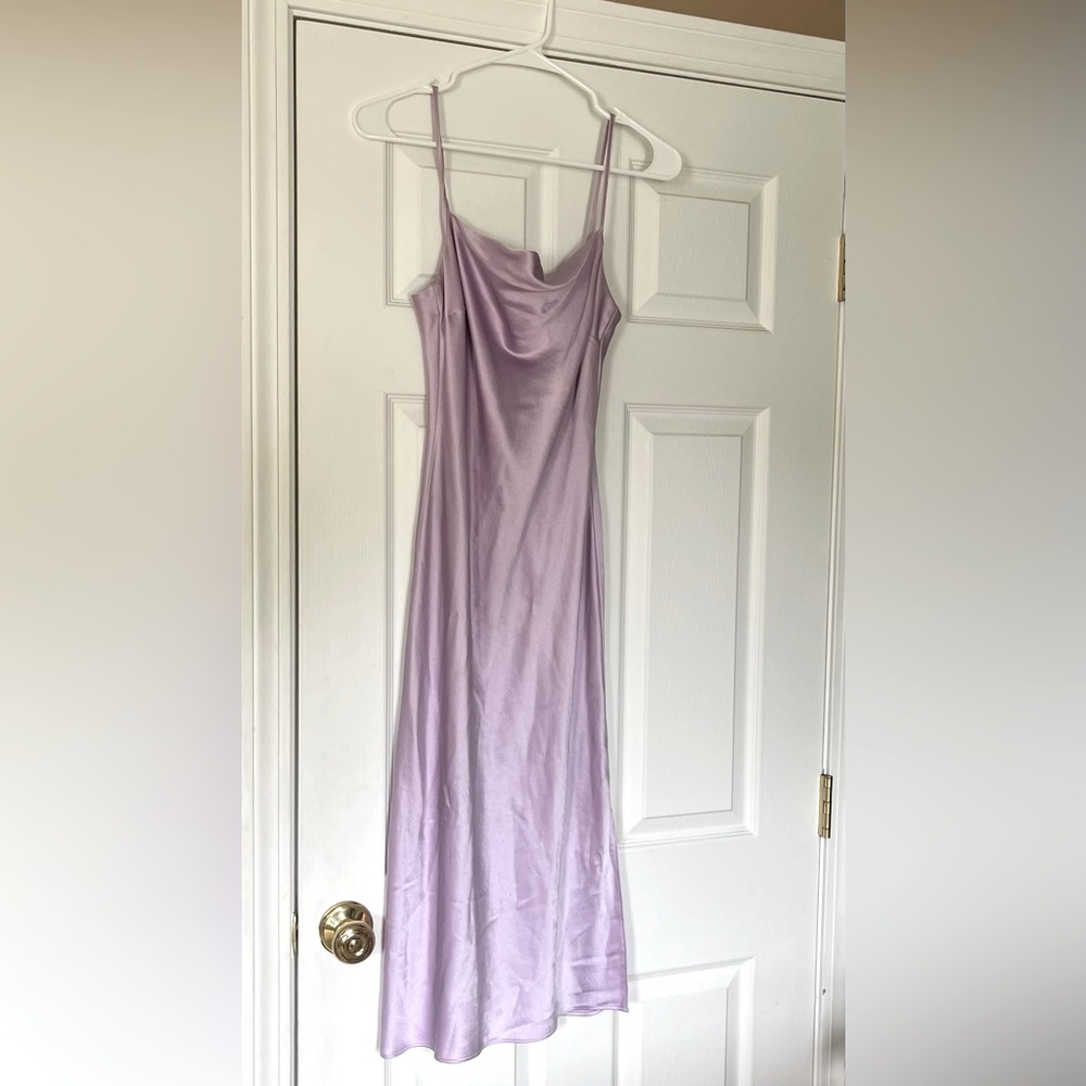 Silky Lavender Bodycon Dress